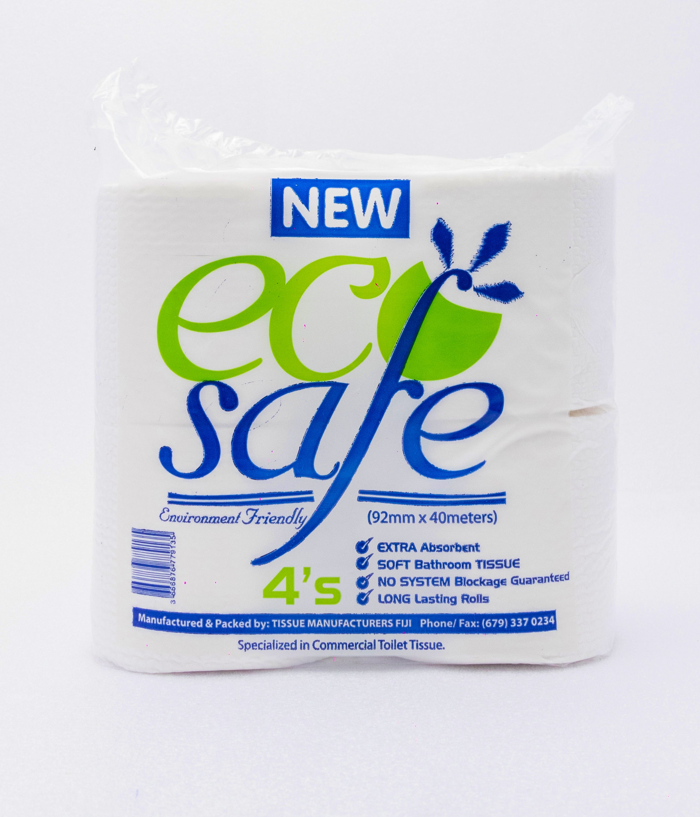 Ecosafe Toilet Rolls 2Ply, 4's